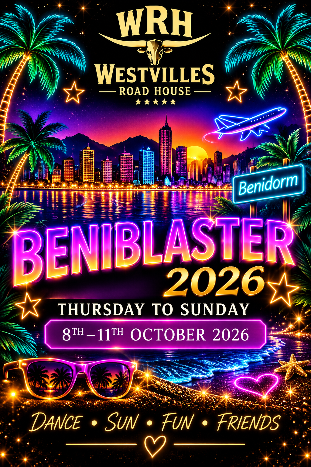 Westvilles Beniblaster poster for 8 to 11 October 2026